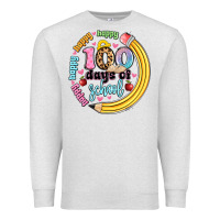 Oatmeal Heather happy 100 days of school Premium Sweatshirt - Artiststas