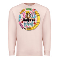 Pale Pink happy 100 days of school Premium Sweatshirt - Artiststas