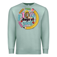 Seafoam happy 100 days of school Premium Sweatshirt - Artiststas