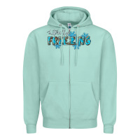 Seafoam literally freezing winter Zipper Hoodie - RanaPortraitStore