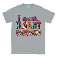 Heather Grey i speak fluent sarcasm Classic Tee - Zillion Design Studio