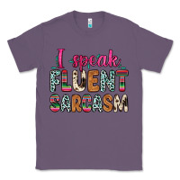 Lavender i speak fluent sarcasm Classic Tee - Zillion Design Studio