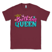 Burgundy birthday queen Classic Tee - BundleAndBundleShop