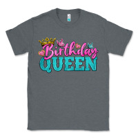 Charcoal Heather birthday queen Classic Tee - BundleAndBundleShop