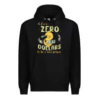 Black it costs zero dollars to be a nice person Premium Hoodie - MaliasSmallBusiness