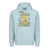 Blue Mist it costs zero dollars to be a nice person Premium Hoodie - MaliasSmallBusiness