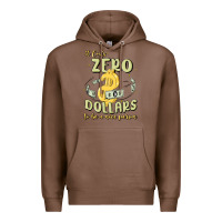 Chestnut it costs zero dollars to be a nice person Premium Hoodie - MaliasSmallBusiness
