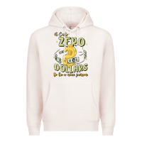 Pale Pink it costs zero dollars to be a nice person Premium Hoodie - MaliasSmallBusiness