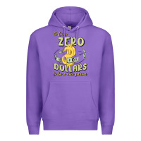Purple it costs zero dollars to be a nice person Premium Hoodie - MaliasSmallBusiness