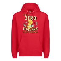 Red it costs zero dollars to be a nice person Premium Hoodie - MaliasSmallBusiness