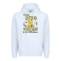 White it costs zero dollars to be a nice person Premium Hoodie - MaliasSmallBusiness