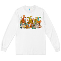 White fall gnomes Long Sleeve Tee - Zillion Design Studio