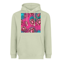 Matcha pink turquoise gemstoes seamless pattern Heavyweight Hoodie - HRA Design Shop