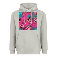 Moon Dust pink turquoise gemstoes seamless pattern Heavyweight Hoodie - HRA Design Shop