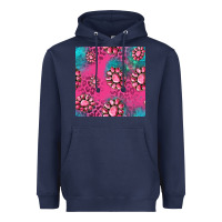 Navy pink turquoise gemstoes seamless pattern Heavyweight Hoodie - HRA Design Shop