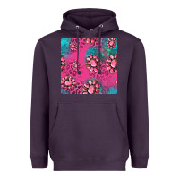 Plum pink turquoise gemstoes seamless pattern Heavyweight Hoodie - HRA Design Shop