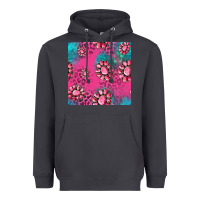 Smoke pink turquoise gemstoes seamless pattern Heavyweight Hoodie - HRA Design Shop