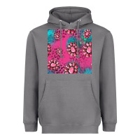 Storm pink turquoise gemstoes seamless pattern Heavyweight Hoodie - HRA Design Shop
