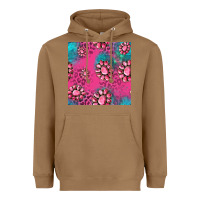 Toasted Coconut pink turquoise gemstoes seamless pattern Heavyweight Hoodie - HRA Design Shop