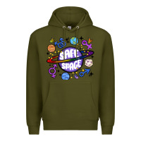 Army Green safe space Premium Hoodie - MaliasSmallBusiness