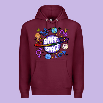 Safe Space Premium Hoodie Designed By Maliassmallbusiness