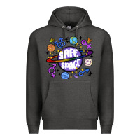 Charcoal Heather safe space Premium Hoodie - MaliasSmallBusiness