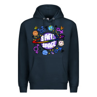Navy safe space Premium Hoodie - MaliasSmallBusiness