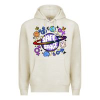 Oatmeal Heather safe space Premium Hoodie - MaliasSmallBusiness