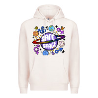 Pale Pink safe space Premium Hoodie - MaliasSmallBusiness