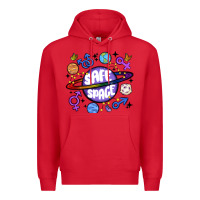 Red safe space Premium Hoodie - MaliasSmallBusiness