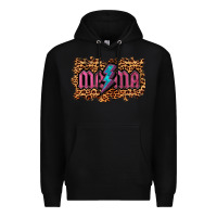 Black Leopard Mama Lightning Premium Hoodie - RanaPortraitStore