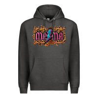 Charcoal Heather Leopard Mama Lightning Premium Hoodie - RanaPortraitStore