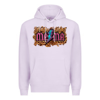 Lilac Leopard Mama Lightning Premium Hoodie - RanaPortraitStore