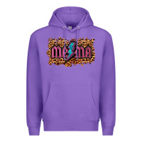 Purple Leopard Mama Lightning Premium Hoodie - RanaPortraitStore