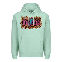 Seafoam Leopard Mama Lightning Premium Hoodie - RanaPortraitStore