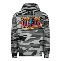 Slate Camo Leopard Mama Lightning Premium Hoodie - RanaPortraitStore
