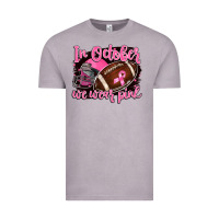 Vintage Zinc in october we wear pink with football Vintage Tee - BarkalooDesign