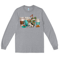 Heather Grey beagle dog coffee cups Long Sleeve Tee - texasbilliewilder