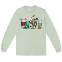 Matcha beagle dog coffee cups Long Sleeve Tee - texasbilliewilder