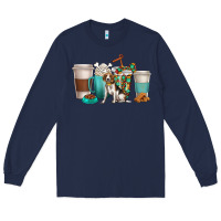 Navy beagle dog coffee cups Long Sleeve Tee - texasbilliewilder