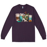 Plum beagle dog coffee cups Long Sleeve Tee - texasbilliewilder