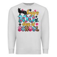 Dove Grey happy 100th days of school cat Premium Sweatshirt - Artiststas