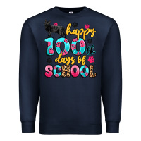 Navy happy 100th days of school cat Premium Sweatshirt - Artiststas