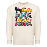 Sandshell happy 100th days of school cat Premium Sweatshirt - Artiststas