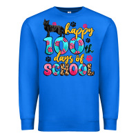 True Royal happy 100th days of school cat Premium Sweatshirt - Artiststas