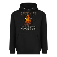 Black lets get toasted Heavyweight Hoodie - CowhideDigitalArt