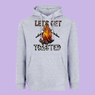 Lets Get Toasted Heavyweight Hoodie Designed By Cowhidedigitalart