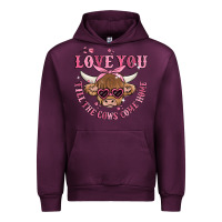 Mauve Wine love you till the cows come home Urban Hoodie - MaliasSmallBusiness