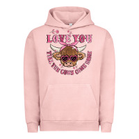 Pigment Salmon love you till the cows come home Urban Hoodie - MaliasSmallBusiness