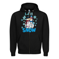 Black let it snow Zipper Hoodie - RanaPortraitStore